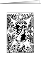 ethnic abstract card