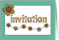 scrapbook invitation card