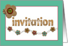 scrapbook invitation card