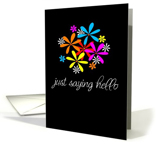 just saying hello card (48293)