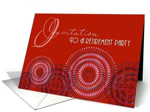retirement party invitation card (508897)