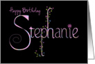 birthday for Stephanie card