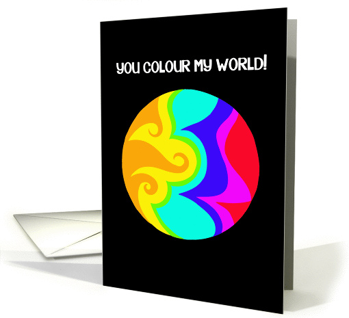 you color my world card (65448)