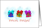 Felices Fiestas Spanish Christmas gifts card
