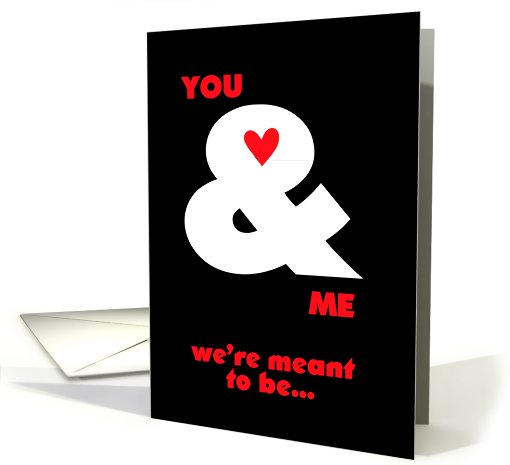 meant to be valentine card (760954)
