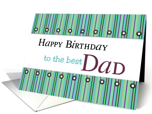 dad birthday stripes and studs card (761355)