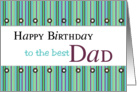 dad birthday stripes and studs card