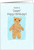 bear birthday card