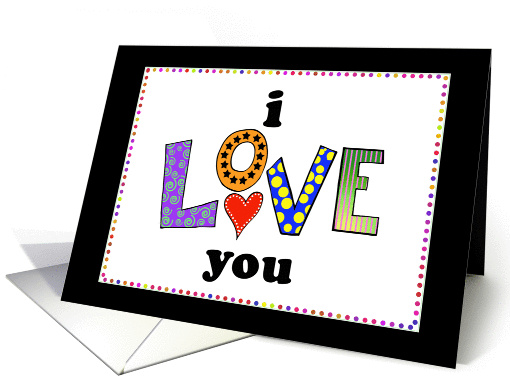 i love you card (85654)