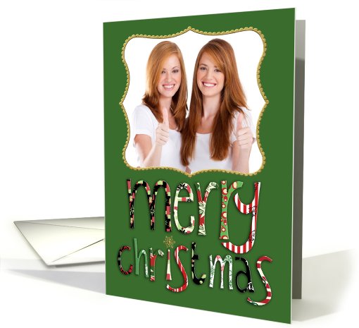 Merry Christmas photocard card (886793)