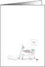Birthday Cat Toilet Paper Hairball Meow card