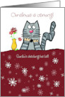 Christmas Cat Not on Santa’s Nice List card