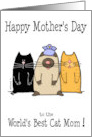 Happy Mother’s Day World’s Best Cat Mom card