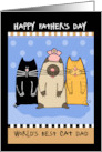 Happy Father’s Day World’s Best Cat Dad card