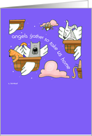 Angels Gather to Take Us Home Pet Loss Sympathy card
