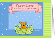 New Puppy Shower Invitation Yappy days card