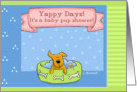 New Puppy Shower Invitation Yappy days card