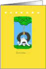 Success Encouragement Dog In a Tire Swing card