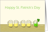 Happy St. Patrick’s Day, Green beer card