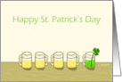 Happy St. Patrick’s Day, Green beer card