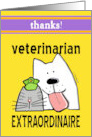 Veterinarian Extraordinaire Thanks card