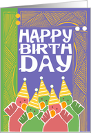 Birthday, Happy Birthday, Birds, Folk Art card