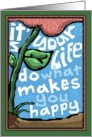 Do What Makes You Happy, Flower 60’s Style card