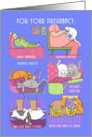 Pregnancy Maternity Prenatal Funny Cats card