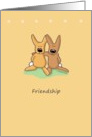 Friends, Friendship, Rabbits card