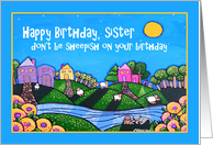 Happy Birthday Sister, Don’t be Sheepish card