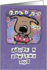 Adopt Shelter Dog, Love a dog card