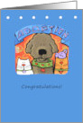 Congratulations Pet Adoption Say Dog Cat Bird card