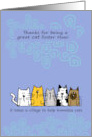 Thanks Cat Foster Mom Say Cats card