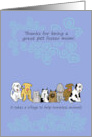 Thanks Pet Foster Mom for Dogs and Cats card