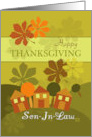 Happy Thanksgiving Son-In-Law Folk Art Style card