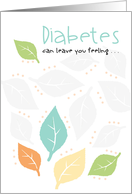 Diabetes Encouragement Whirlwind of Feelings card