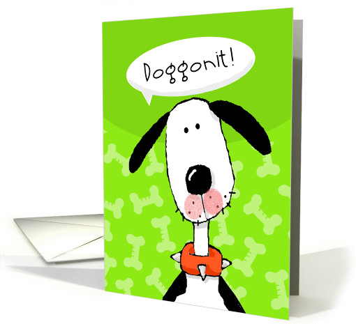 Support for Child with Diabetes Doggonit Cute Dog card (1279134)