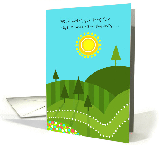 Diabetes Support Card Peace and Simplicity card (1281374)