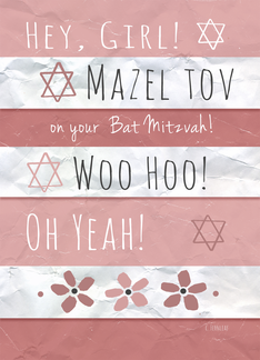 Hey Girl! Mazel Tov...