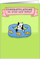 Cute Congratulations on Your New Kitten Cat card