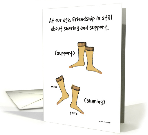 Older Friendship Still About Support card (50719)