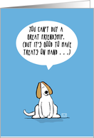 Can’t Buy Great Friendship Dog Treats card