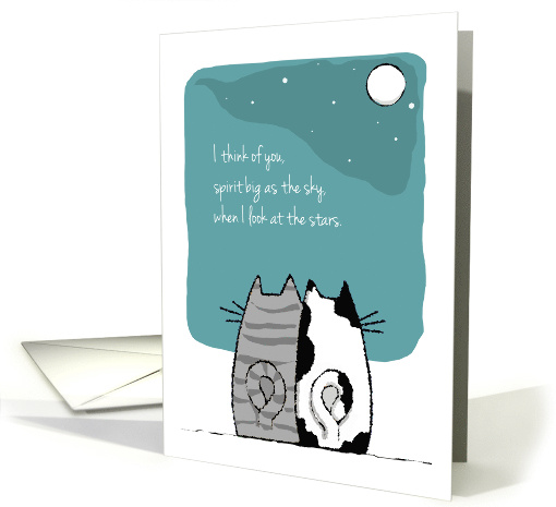 Missing Cat with Big Spirit Pet Loss card (611840)