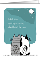 Missing Cat with Big Spirit Pet Loss card