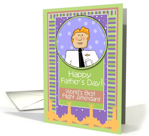 Happy Father's Day, Flight Attendant, Male card (691239)
