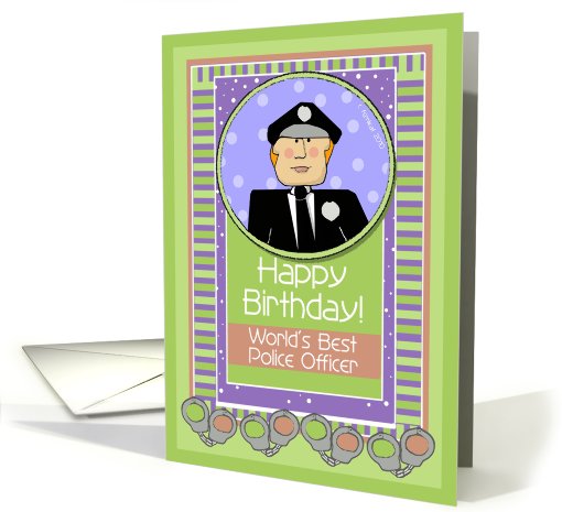 Happy Birthday, Police Officer, Male card (698989)