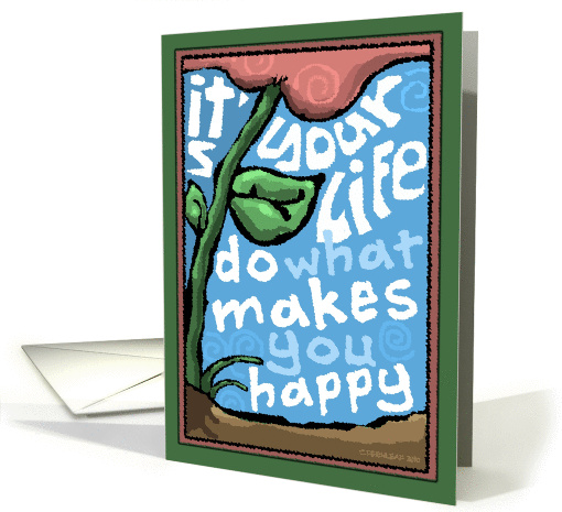 Do What Makes You Happy, Flower 60's Style card (706556)