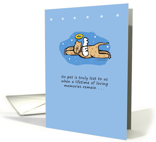 Pet Loss, Cat, Angel card (832827)
