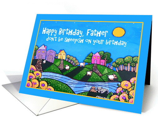 Happy Birthday Father, Don't be Sheepish card (839716)