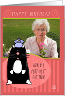 Happy Birthday World’s Best Cat Mom card